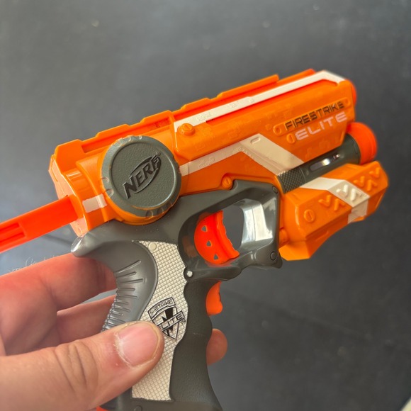 Nerf Elite Firestrike & Jolt Blaster Set Toy Guns Orange Tested Working - Picture 4 of 9